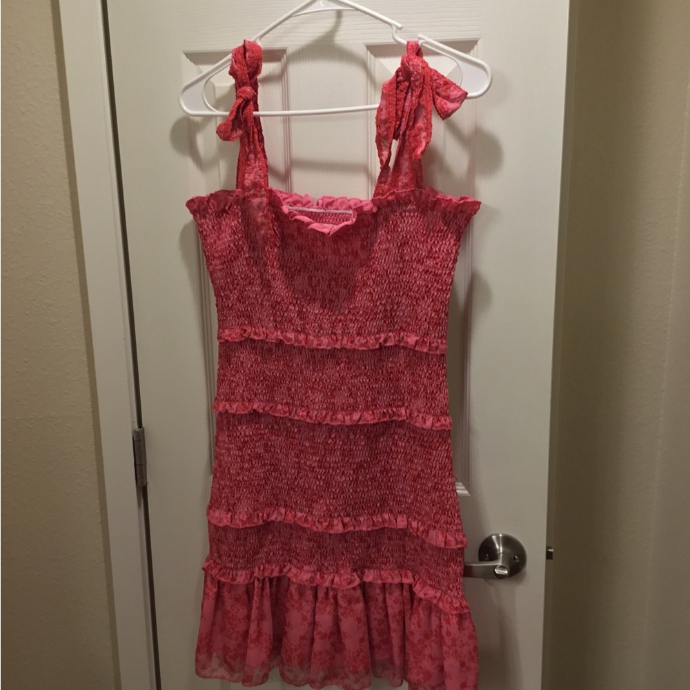 Amazon Pink Midi Dress